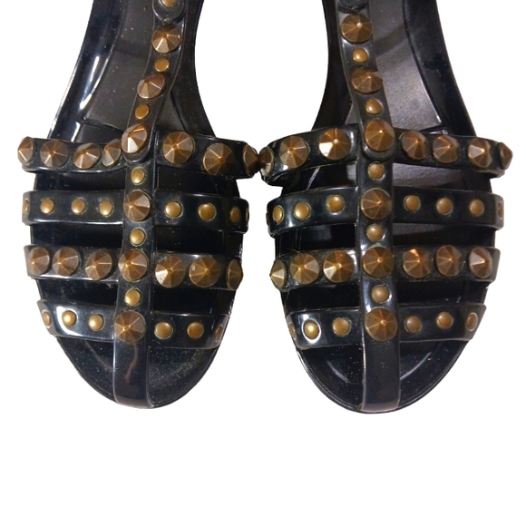 JIMMY CHOO Jelly Gladiator Studded Sandal Women's size 8
Box 2 - Picture 2 of 9